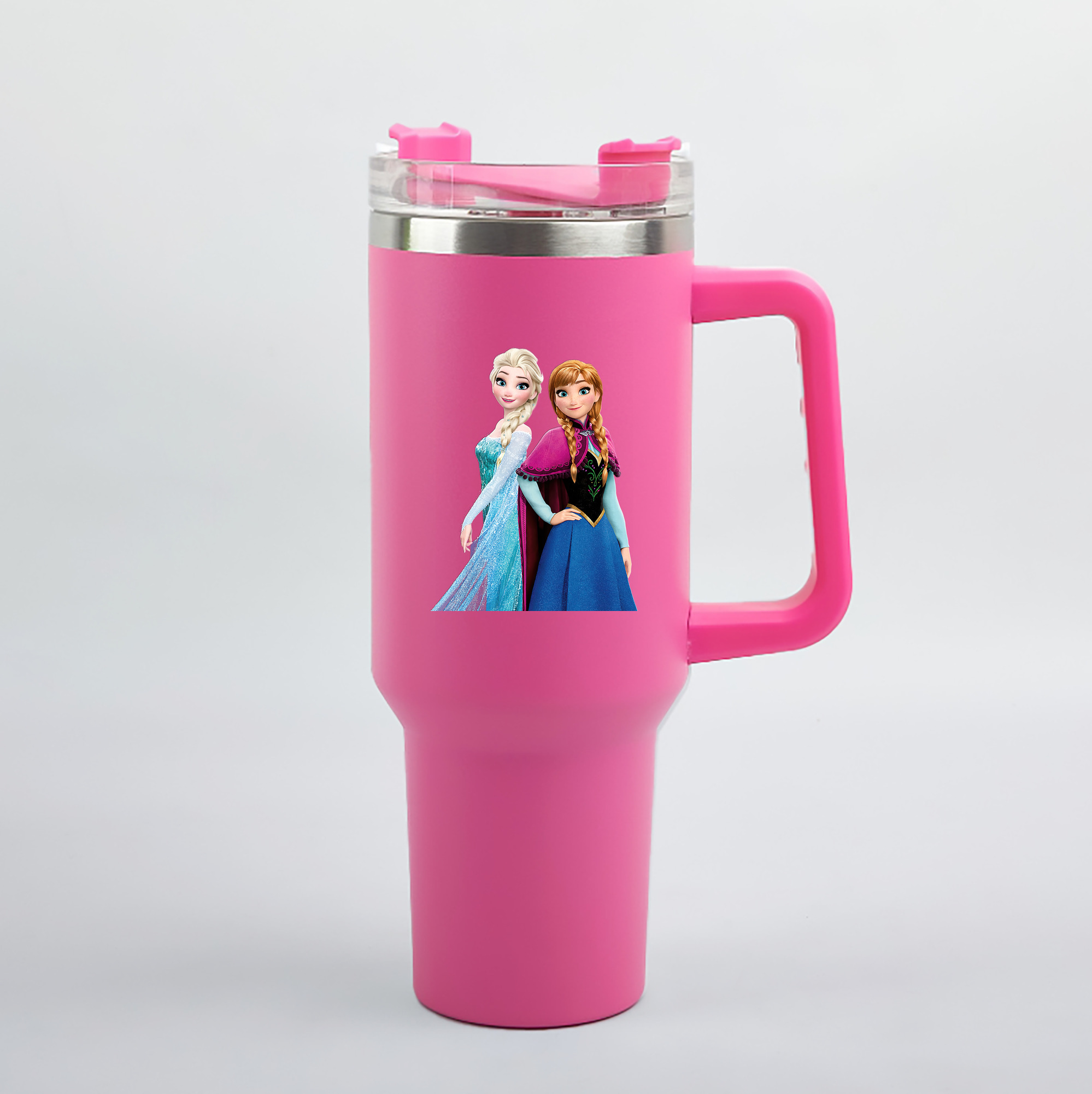（画像用） アナと雪の女王 アンナ エルサ Frozen Anna Elsa 1200mL車用タンブラー（カラープリント）